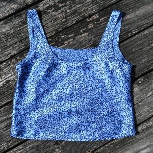 Victoria Secret- Blue Patterned Tank Top- Size M